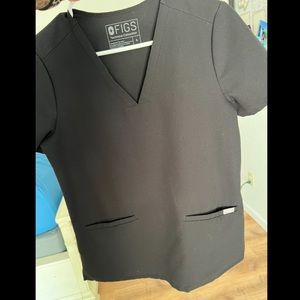 Figs black Catarina scrub top. Size small.